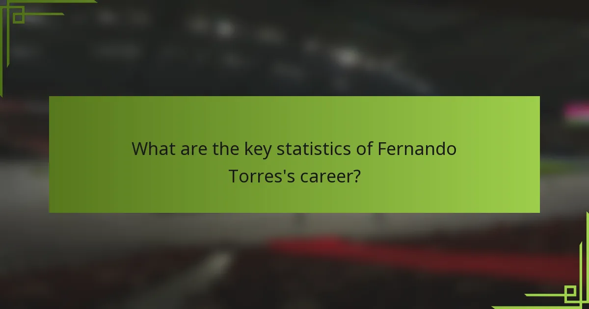 What are the key statistics of Fernando Torres's career?